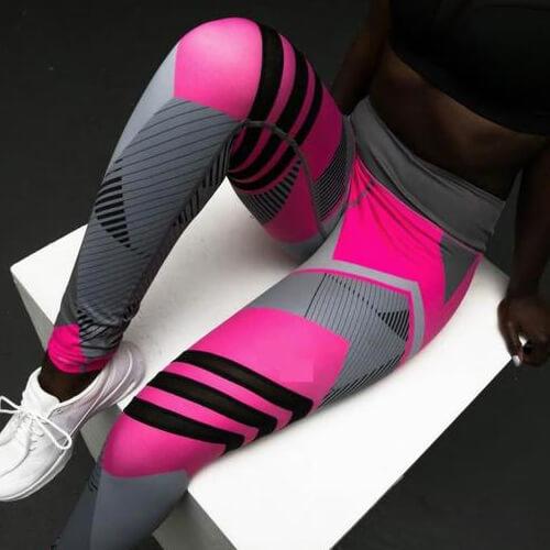 Reflective Sport Yoga Pants : Do yoga with style pink