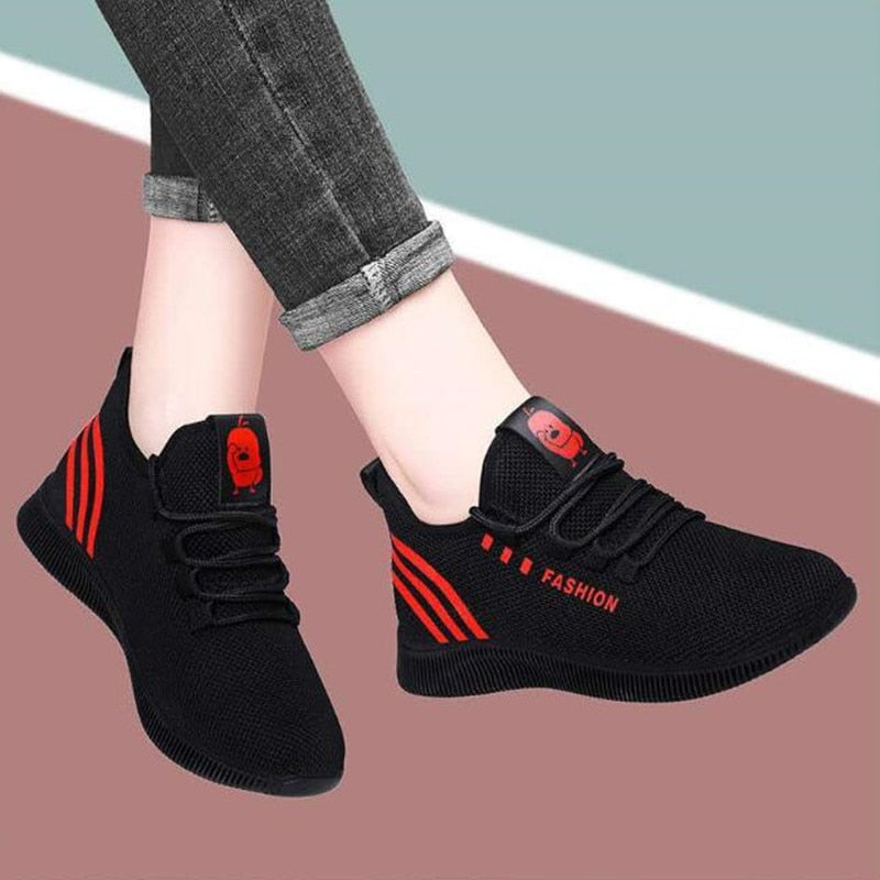 Women Casual Sports Shoes Breathable Mesh Platform Sneakers