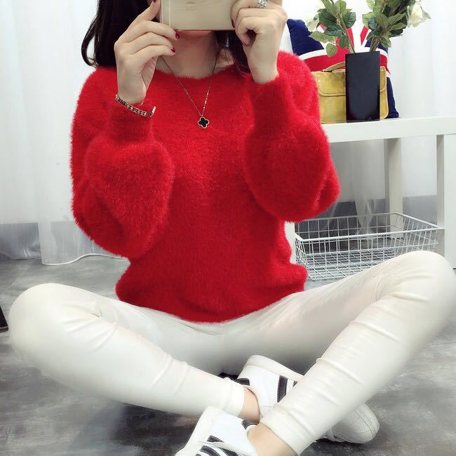 red sweater