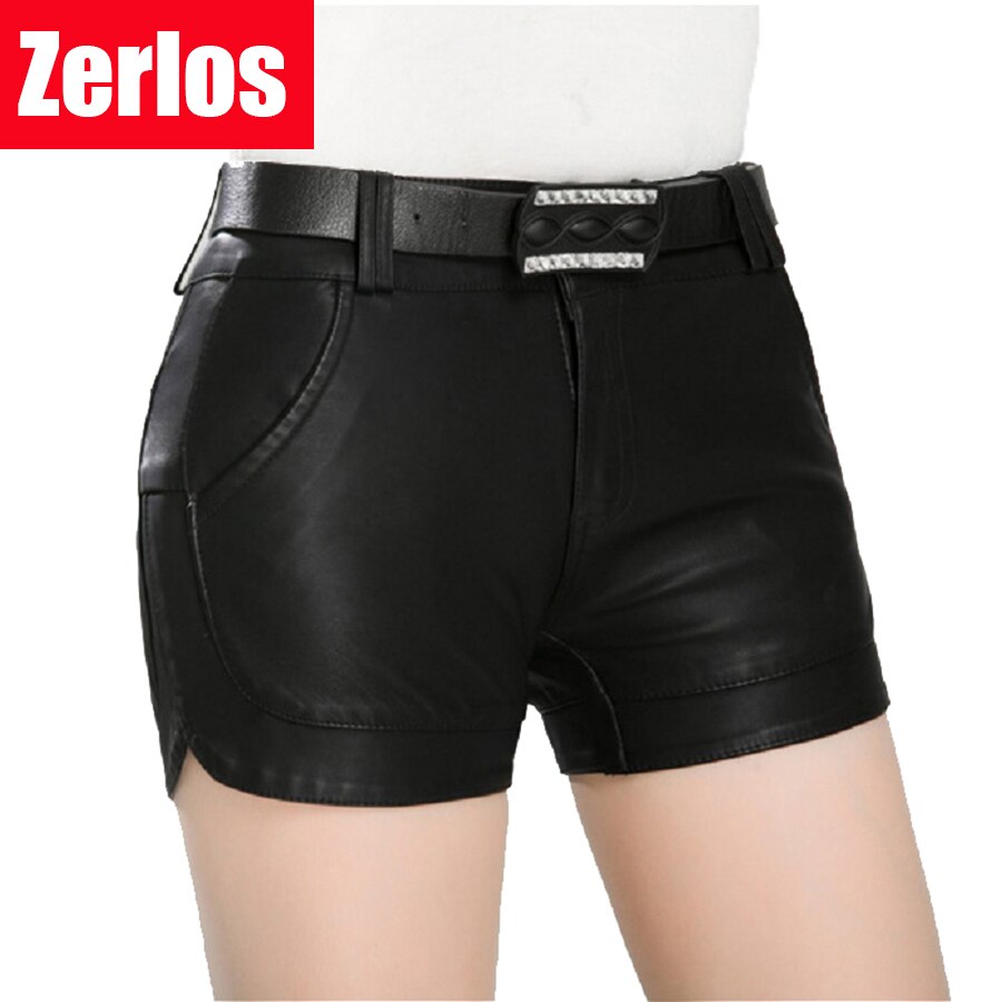 Spring Fashion PU Leather Shorts for ladies