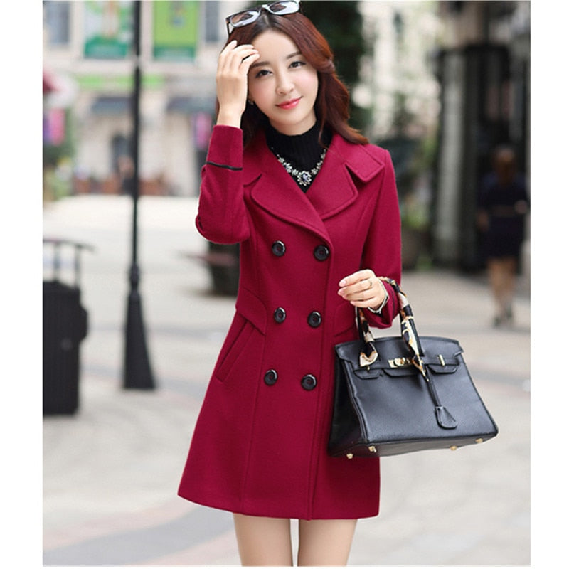 Autumn And Winter Wool Jacket Women's Clothing
