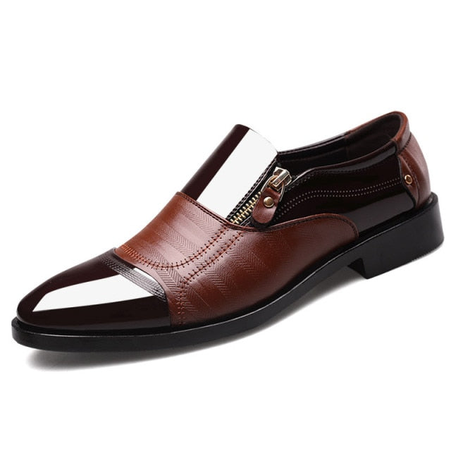 Classic Business Men's Shoes Fashion Elegant Formal Wedding Shoes Slip On Office Oxford Shoes For Men 