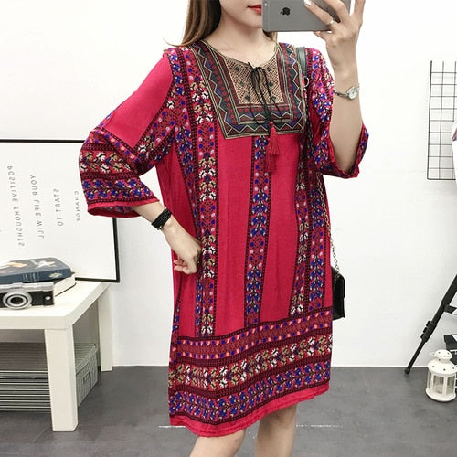 red indian dress for women