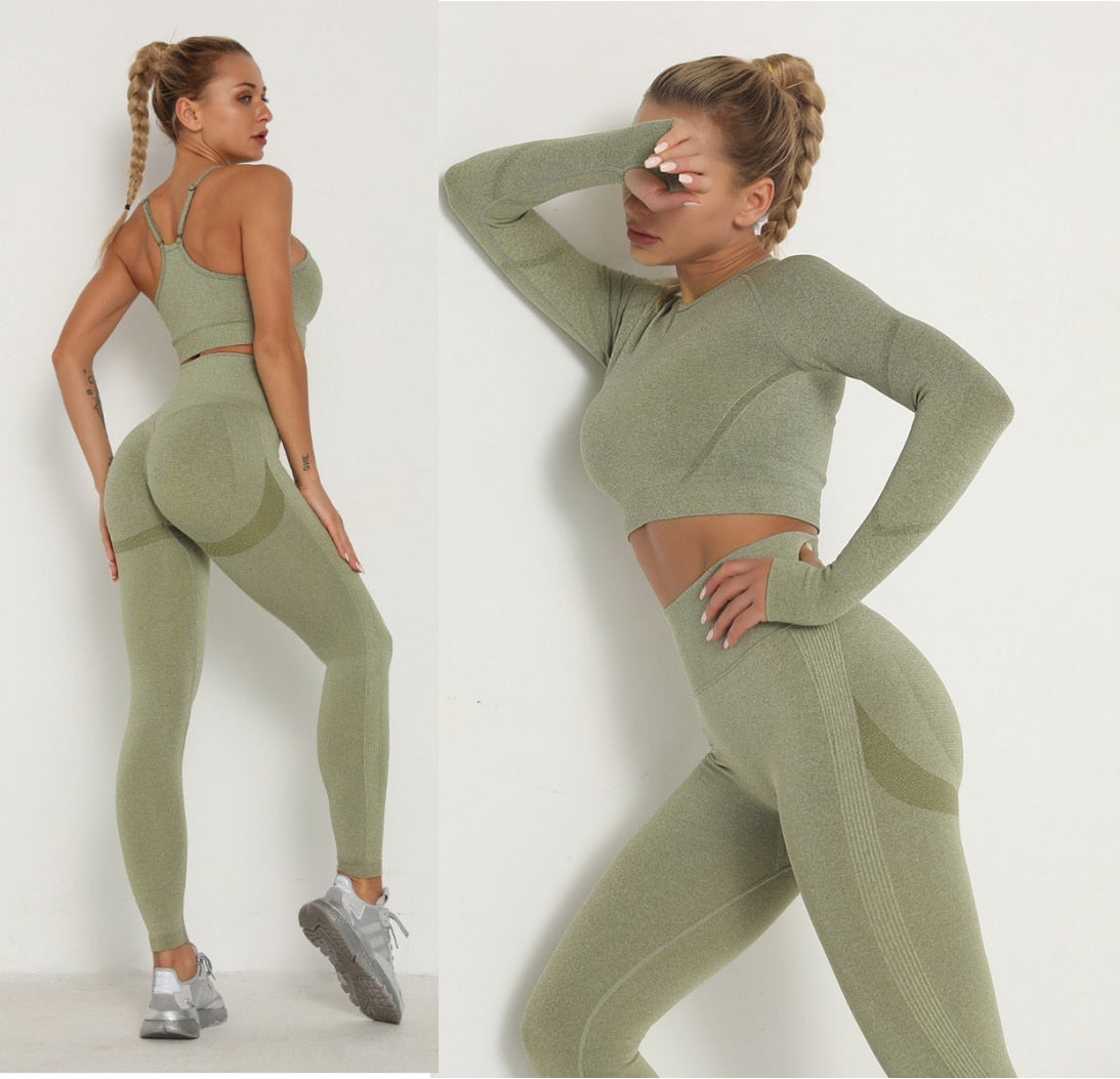 Women's Sets Skinny Tracksuit Gym Clothes