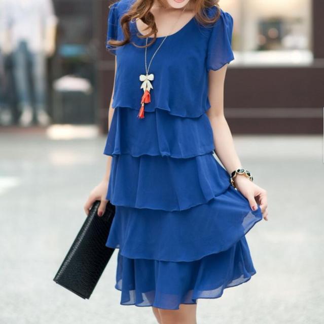 summer dress blue for woemn