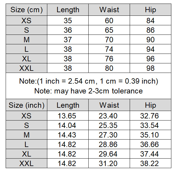 Women's Shorts High Waist A-line Mini Skirts size