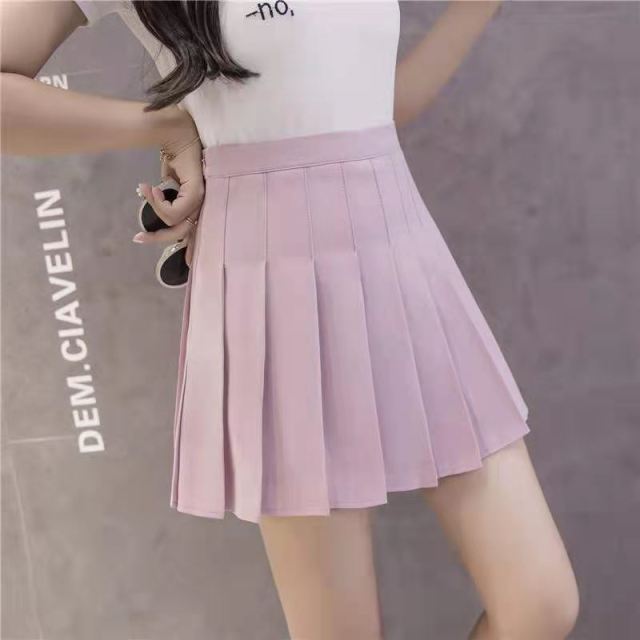 Women's Shorts High Waist A-line Mini Skirts pink
